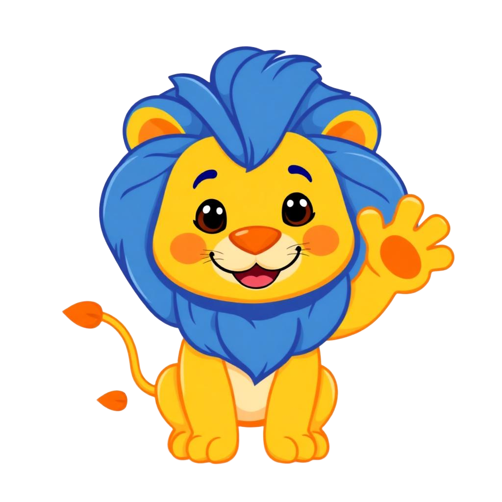 Léo le lionceau, mascotte d'Educ+